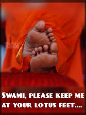 Swami, please keep me at your lotus feet. sathyasai