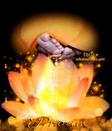 lotus feet Sri Sathya Sai Baba