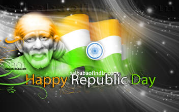 Happy Republic Day India - 26th January - Sai Baba