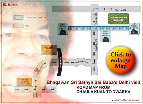 Bhagawan Sri Sathya Sai Baba's Delhi visit-Programme Schedule