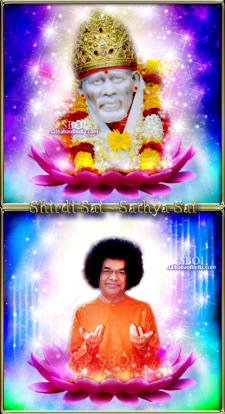 shirdi-sai-baba-sathyasai-both-photos-lotus-india-Guru-God-Hindu-SBOI