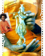 Statue of Krishna materialised by sri sathya Sai Baba