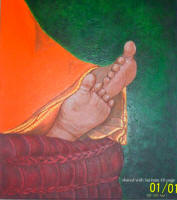 divine-lotus-feet-sri-sai-baba-Jyoti Gupta-painting