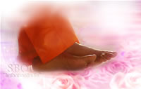 Sri-Sathya-Sai-Baba-lotus-feet-resting-on-roses