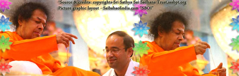 Bhagawan blessed the 'student' with a materialised golden chain.