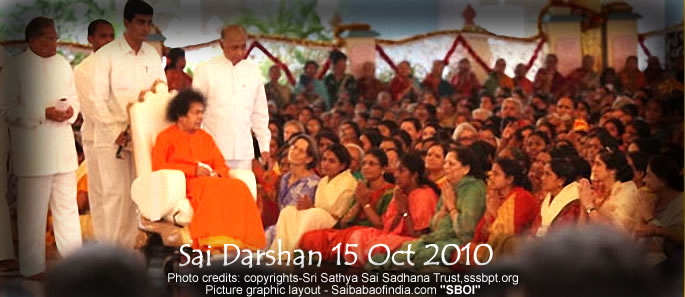Friday, Oct 15, 2010 - Sai Darshan News & Photo Updates: 