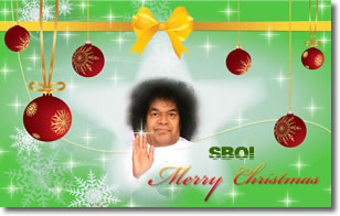 "Christmas blessings- Sri Sathya Sai Baba"  