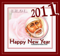 Happy New Year 2011: Sai Baba theme