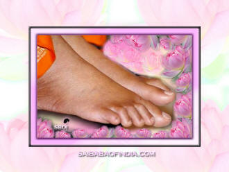 Lotus feet of Sai Baba