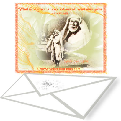 Shirdi Sai Baba greeting card