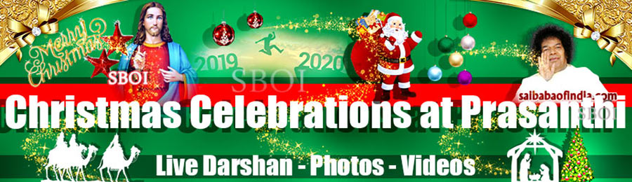 Christmas Celebration at Prasanthi Nilayam Photos Videos and Live Broadcast
