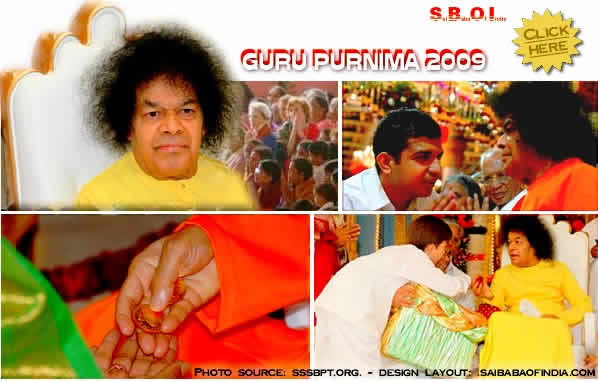 gurupoornima photos 2009 -  Sri Sathya Baba