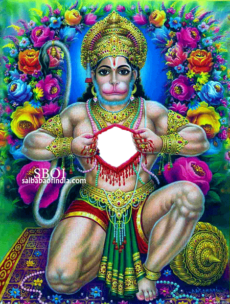gif-image-hanuman-open-heart-rama-sita-animation -Hanuman opening his chest to show Sita and Rama in his heart