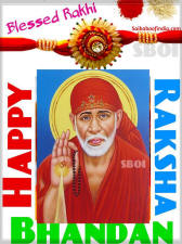 Sai baba - Happy Raksha Bandhan - Rakhi - INDIA- Festival