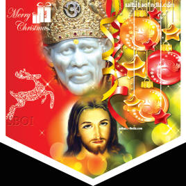 Christmas Wallpapers -shirdi sai baba jesus christ