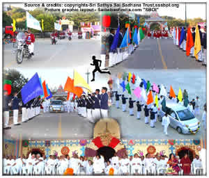 Annual Sports and Cultural Meet 2011 of SSSIHL and Sri Sathya Sai Institutions got underway this evening at Sri Sathya Sai Vidyagiri Hill View Stadium in the immediate presence of the Divine Chancellor.
