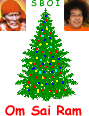 Om Sai Ram Christmas tree animation - SBOI 