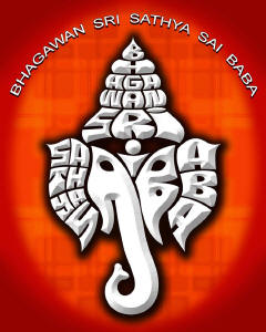 Sri Sathya SaiBaba - Ganesha Art