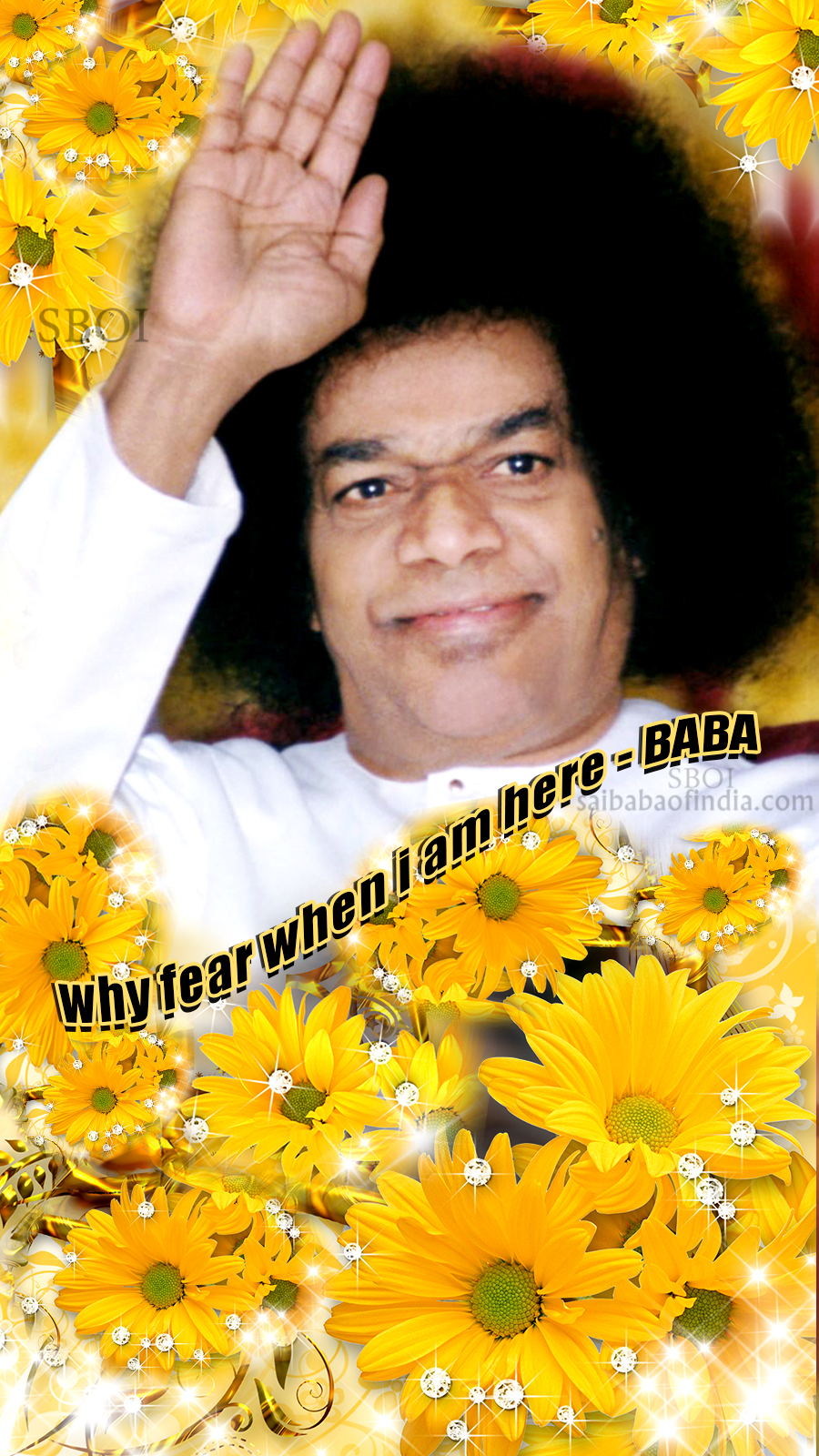 why-fear-when-i-am-here-baba- SATHYA SAI BABA -SAIBABAOFINDIA-PICTURES DOWNLOAD